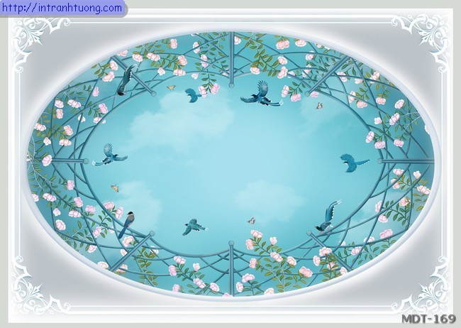 Dán trần hình hoa lá MDT-250